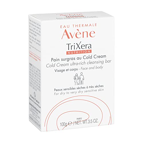 Avene Trixera Jabón Con Cold Cream, Almond, 100 Gramo