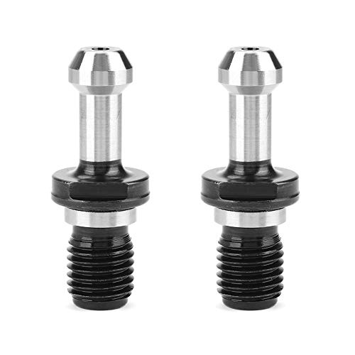 2 Uds BT40 Pernos de Tracción de 45 Grados para Fresado CNC, Soporte de Herramienta de Perno de Tracción Perilla de Retención Sólida