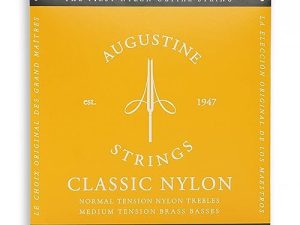 Augustine Cuerdas para Guitarra Clásica, Oro, Juego, Tensión Medio