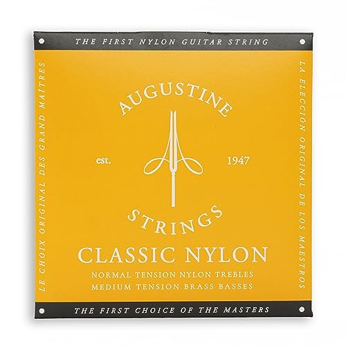 Augustine Cuerdas para Guitarra Clásica, Oro, Juego, Tensión Medio