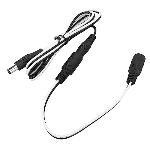 Cable de extensión de alimentación de Panel Solar Cable de extensión de CC para Paneles solares fotovoltaicos Luces LED Cámaras (3.3 pies)