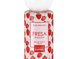 PARFUMS SAPHIR Fruits Attraction Fresa – Eau de Toilette con vaporizador para Mujer – 100 ml