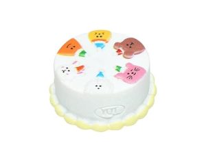 Cake de Dibujos Animados en Miniatura de muñecas de 2 Piezas 112 Escala, 2pcs fingir Jugar Comida para Decoraciones de Cocina de muñecas realistas