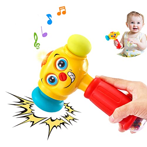 VATOS Martillo Ligero y Musical para Bebé de 12 a 18 Meses, Juguetes Infantiles, Los Mejores Regalos para 1 año (Solo Pronunciación en inglés)