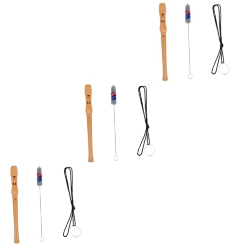 TOYANDONA Instrumentos Musicales Para Niños 3 Juegos Punta agudos instrumentos musicales flauta dulce viento para niños flautas dulces soprano instrumento grabador para niños grabadoras