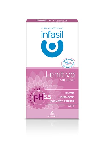Infasil Detergente íntimo calmante pH Specialist con activo natural, limpia suavemente y alivia el Fastidio de sequedad íntima, 200 ml