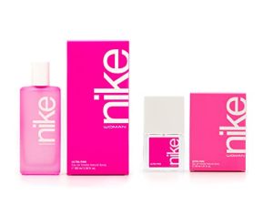 NIKE – Ultra Pink, Colonia Mujer, Promoción 100 ml + 30 ml, Pack 2 Productos, Perfume Formato Spray, Eau de Toilette Natural y Femenina, Aroma Oriental Gourmand, Fragancia Fresca, Rebelde y Duradera