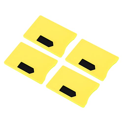Soporte de Identificación con Bloqueo RFID, Protección Antirrobo Ultrafina, 10 Uds., Fundas de Bloqueo RFID para Gestión de Vehículos para Tarjetas Bancarias (Amarillo)