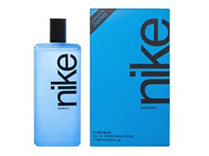 NIKE – Ultra Blue, Colonia Hombre, 200 ml, Perfume Formato Spray, Eau de Toilette Natural y Masculina, Aroma Oriental Floral, Fragancia Fresca, Valiente y de Larga Duración