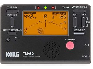 Korg TM60Bk Metrónomo Afinador, Color Negro