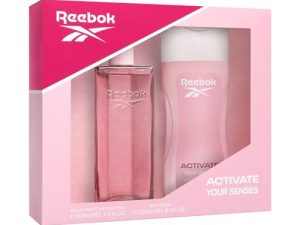Reebok Activate Your Senses Estuche Regalo Perfumes de Mujer Pack de 2 Piezas Eau de Toilette 100ml y Body Lotion 250ml Set Fragancia Floral