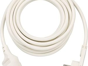 Brennenstuhl Cable alargador de corriente de enchufe plano, Interior, Blanco, 5 m