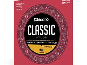 D’Addario EJ27N 3/4 Student Classics Normal (.029-.044) 3/4 Scale Classical Guitar Strings