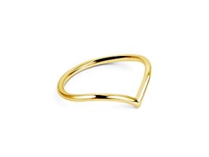SINGULARU – Anillo Peak – Anillo de Plata de Ley con Acabado Baño en Oro de 18 Kt – Joyas Para Mujer – Hecho en España – Varias Tallas y Acabados – Talla 20