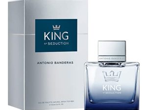 BANDERAS Perfumes, King of Seduction, Eau de Toilette para Hombre, Larga duración, Fragancia masculina, intensa y energética, Notas de bergamota y manzana, Optimo para uso diario, 100 ml