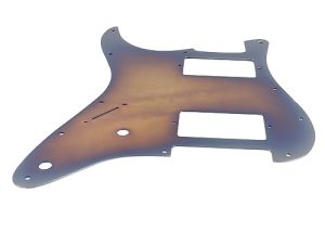 Golpeador de Guitarra Eléctrica, Diseño Antiarañazos, Placa Protectora de Púa de Guitarra, Apariencia Elegante y Duradera para Interpretación de Guitarra (Bronce)