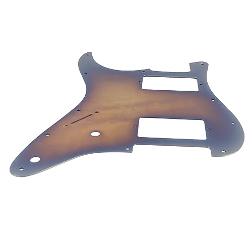 Golpeador de Guitarra Eléctrica, Diseño Antiarañazos, Placa Protectora de Púa de Guitarra, Apariencia Elegante y Duradera para Interpretación de Guitarra (Bronce)