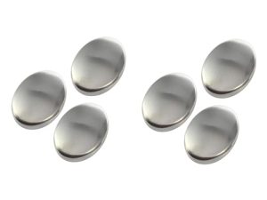 HAPINARY 6 Piezas Jabón De Acero Inoxidable Removedor De Olores Para Cocinar Eliminador De Olores De Manos Eliminación De Olores Utensilios De Cocina Jabón Absorbente De Olores Silver