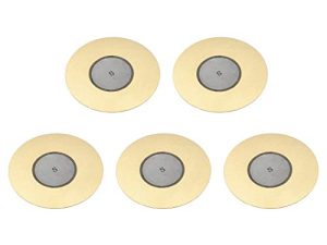 sourcing map Discos piezoeléctricos de 50 mm Pastilla acústica de Transductor, Zumbador de cerámico para Batería y Guitarra 5 unidades