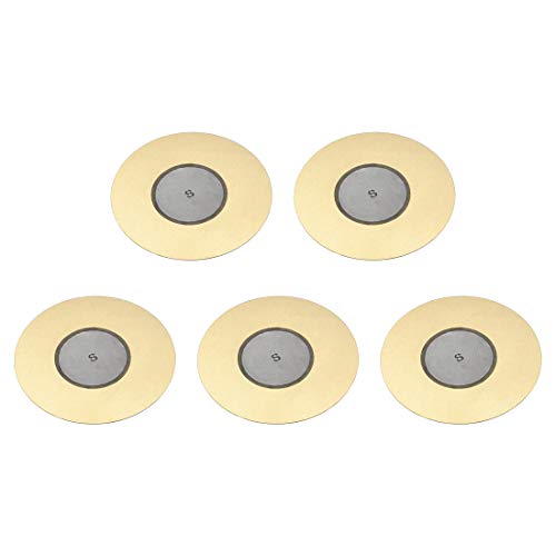 sourcing map Discos piezoeléctricos de 50 mm Pastilla acústica de Transductor, Zumbador de cerámico para Batería y Guitarra 5 unidades