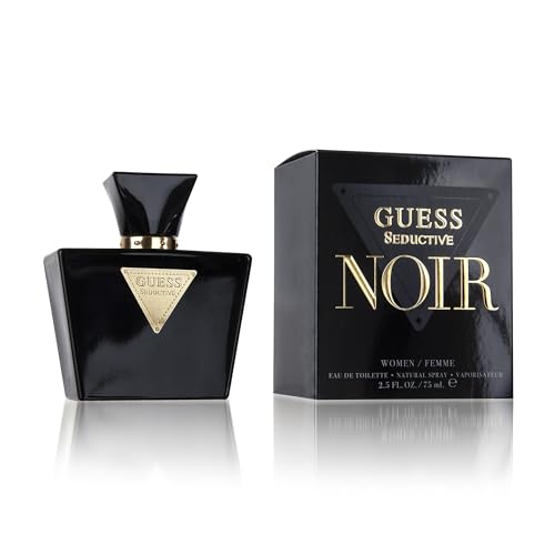 GUESS Seductive Noir, Eau de Toilette para Mujer, Colonia Floral, Fragancia Sensual, Larga Duración, 75 ml