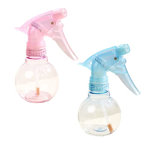 Baluue 2 Piezas Botella De Spray Para El Cabello Neblina Rociador De Botella De Agua Para El Cabello Botellas De Spray De Niebla Fina Botellas De Spray Redondas El Plastico Blue