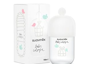 Suavinex, Baby Cologne Clásica, Colonia para Bebé Baja en Alcohol, No Mancha la Ropa, Fresca, Aroma Delicado, con Vaporizador, 100 ml