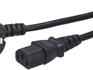 Amazon Basics – Cable de alimentación, 0,9 m, Negro