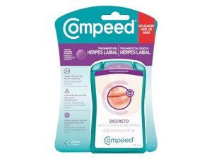 COMPEED Parche Calenturas Labiales, Cura rápidamente , Pack 15 uds.