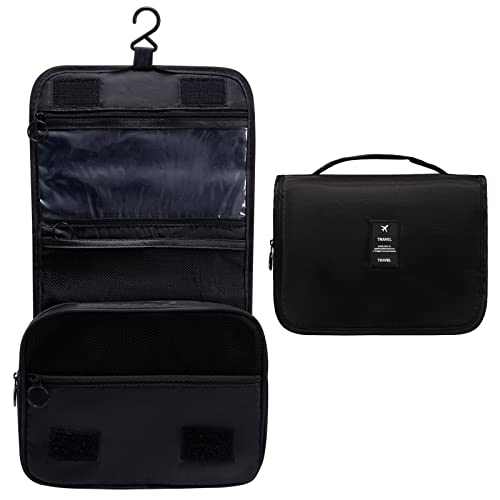 OrgaWise Neceser Maquillaje Impermeable de Gran Capacidad con Gancho Colgante, Viaje Camping Cosas Necesarias