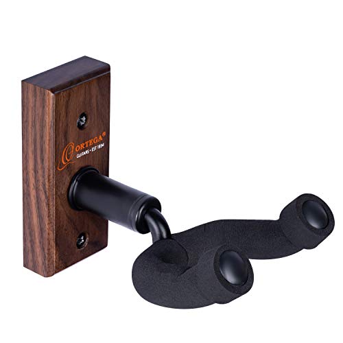 Ortega Guitars Soporte de pared para guitarra/bajo - Nogal, OGH-1WN
