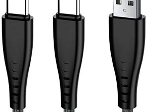 KCgrape Cable PS5,Cable de Carga Para Mando PS5 Controller/Playstation 5/Sony PS5 DualSense/Xbox Series X/Series S,Largo Trenzado de Nylon Cable Cargador USB Tipo C 3M (3 Metros) 2 Pack Carga Rápida