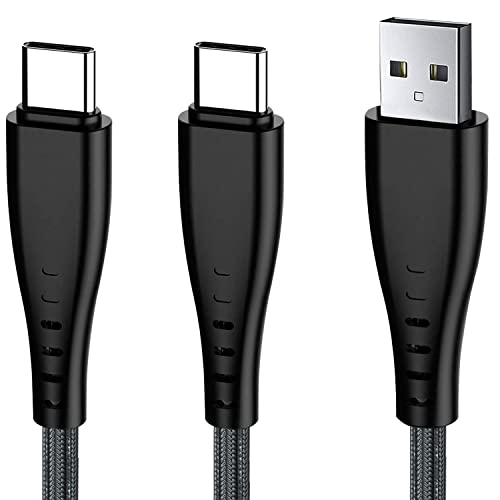 KCgrape Cable PS5,Cable de Carga Para Mando PS5 Controller/Playstation 5/Sony PS5 DualSense/Xbox Series X/Series S,Largo Trenzado de Nylon Cable Cargador USB Tipo C 3M (3 Metros) 2 Pack Carga Rápida