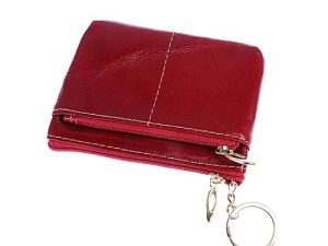 SAFIGLE Monedero Mujer Monederos Billetera De Cuero Bolsos De Moda Mujer Titular De Crédito Bolsos De Damas Billetera De Damas Bolso De Moda Antiguo Bolsa con Cierre Rojo Perder