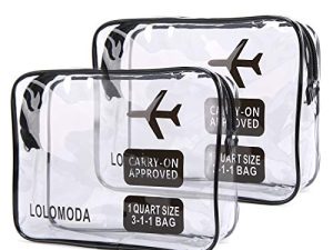 Neceser Transparente, BIWAT Bolsa de Cosméticos Impermeable, Bolsa de Aseo Claro PVC, Transporte de Líquidos en Avión para Mujer y Hombre, Regalo Maquillaje Bolsas y Maletas Bolsa de Viaje