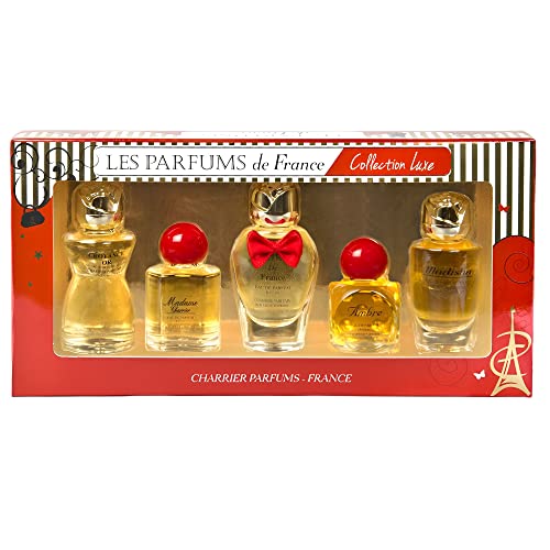 Charrier Parfums"Colección Luxe" – Estuche De 5 Eau De Parfum En Miniaturas Color Rojo 49.7 ml