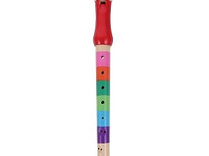 ULTNICE – Flauta dulce de madera con 8 agujeros, soprano, instrumento de viento para niños (color al azar)
