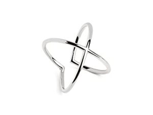 SINGULARU – Anillo 4Ever Plata – Anillo Ajustable – Anillo en Plata de Ley 925 con Acabado Baño de Rodio Pulido Plata – Talla Unica – Joyas para Mujer – Hecho en España