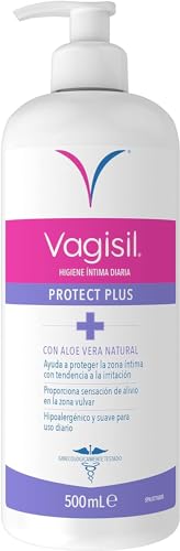 Vagisil Higiene Íntima Diaria Protect Plus Antibacteriano, Con Aceite de Neem y Árbol del Té, 500 ml