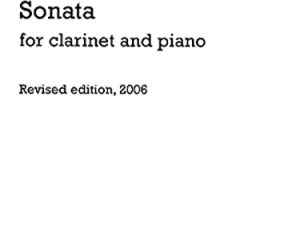 Francis poulenc – sonate pour clarinette et piano – edition revisee en 2006: Revised Edition, 2006