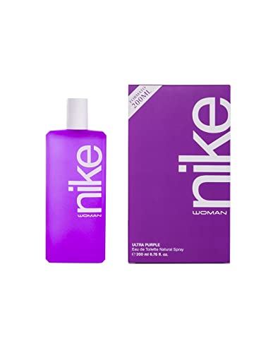 NIKE - Ultra Purple, Colonia Mujer, 200 ml, Perfume Formato Spray, Eau de Toilette Natural y Femenina, Aroma Floral Afrutado, Fragancia Fresca, Cautivadora y de Larga Duración