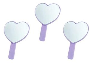OSALADI 3 Piezas Espejo Cosmético De Mano Espejo De Sobremesa para Dormitorio Espejo De Mano De Mano Espejo De Maquillaje Lindo Espejo De Mano Espejo Grande Pequeña Niño Marco Decorativo