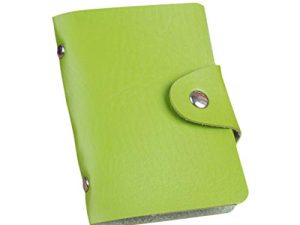 Nuevo Tarjetero de Cuero PU con Organizador de 24 Ranuras, Cerrojo para Hombres y Mujeres, Tarjetero para Tarjetas de crédito, Tarjetero para identificación, Billetera (03)