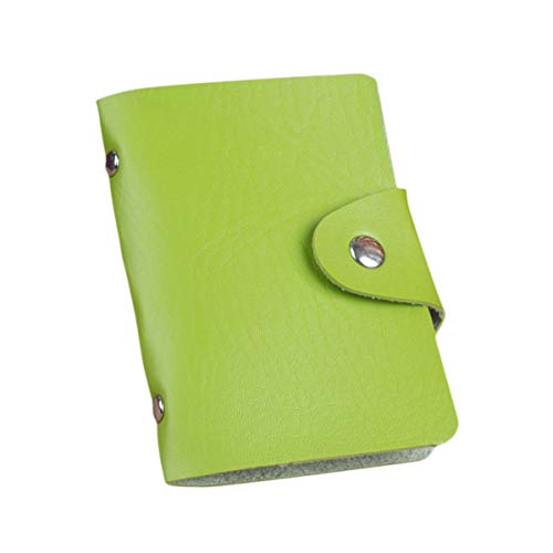 Nuevo Tarjetero de Cuero PU con Organizador de 24 Ranuras, Cerrojo para Hombres y Mujeres, Tarjetero para Tarjetas de crédito, Tarjetero para identificación, Billetera (03)