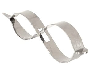 Pinzas para Soldar Joyas, Clip de Rebote para Soldadura de Joyas Clip de Rebote con Bloqueo Cruzado Alta Elasticidad Punta Recta Pinzas para Soldar Joyas Cruz Aislada de Acero
