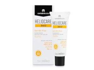 Cantabria Labs Heliocare 360º Gel Oil-free SPF 50. – Crema Solar Facial, Fotoprotector Avanzado, Ligero, Pieles Grasas, Tendencia Acneica, Acabado Mate Y Tacto Seco, Sin Color, Fresh, 50 Mililitro