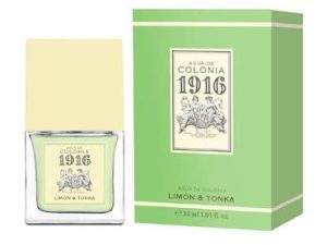 1916 – Limón & Tonka, Agua de Colonia Hombre y Mujer, 30 ml, Formato Viaje en Spray, Perfume Unisex, Eau de Toilette Masculina y Femenina, Fragancia Fresca, Cítrica y Delicada, Aroma de Larga Duración