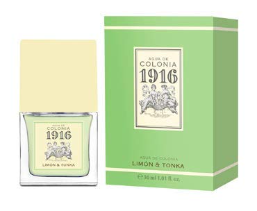 1916 - Limón & Tonka, Agua de Colonia Hombre y Mujer, 30 ml, Formato Viaje en Spray, Perfume Unisex, Eau de Toilette Masculina y Femenina, Fragancia Fresca, Cítrica y Delicada, Aroma de Larga Duración