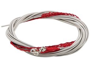 Tyenaza 5 piezas de cuerdas de bajo de acero accesorios para instrumentos musicales para principiantes de guitarra