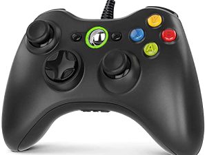 Gezimetie Xbox 360 Mando de Gamepad, USB Wired Controlador con Vibración, de Gamepad para Xbox 360/360 Slim Mando para PC (Windows 7/8/8.1/10/XP/Vista)